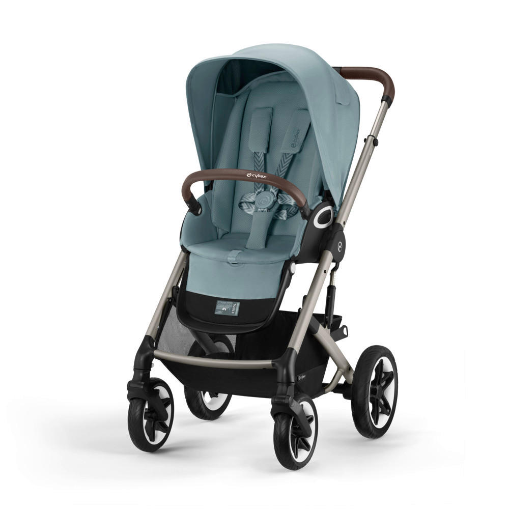 KINDERWAGEN  Talos S Lux  Stormy Blue  - Pastellblau/Silberfarben, Basics, Textil/Metall (91/80/112cm) - Cybex