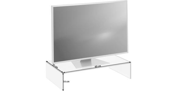TV-AUFSATZ  Glas  Grau  - Grau, Design, Glas (60/14/35cm) - Xora