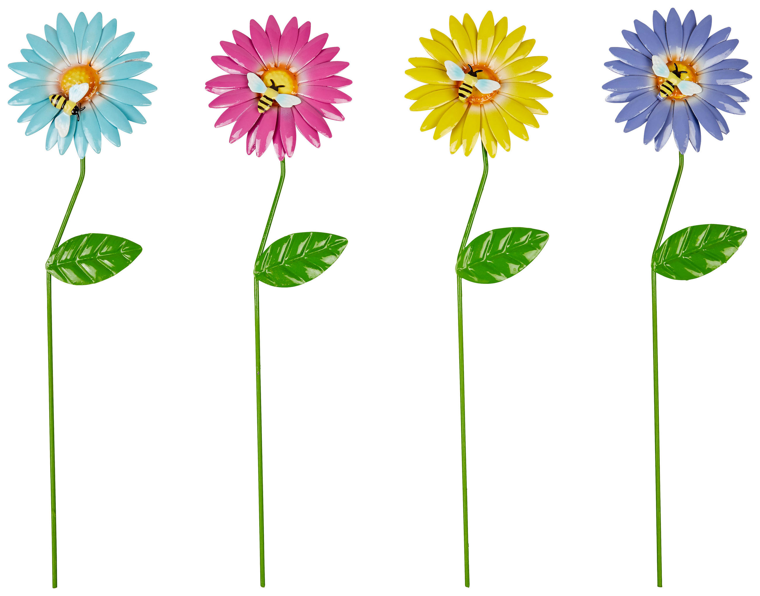 Gartenstecker Fidel Blume Multicolor H: 38 cm