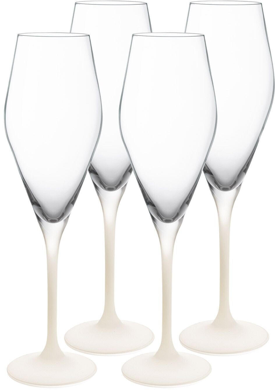 GLÄSERSET Manufacture Rock blanc  4-teilig  - Klar/Weiß, KONVENTIONELL, Glas (260ml) - Villeroy & Boch