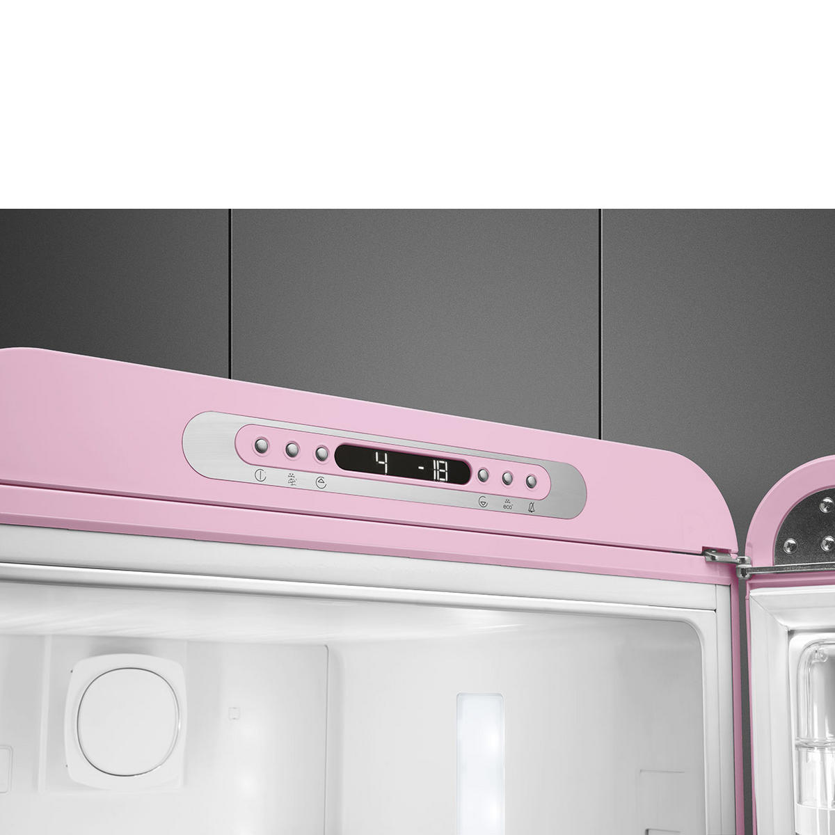 KÜHL-GEFRIER-KOMBINATION 60/196,8/72,8 cm FAB32RPK5  - Pink, Basics, Metall (60/196,8/72,8cm) - SMEG