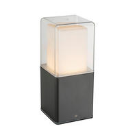 GOLVLAMPA UTOMHUS - klar/opal, Design, metall/plast (8,5/8,5/20cm) - Globo