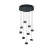 LED-HÄNGELEUCHTE Musterring 54,0/200,0 cm   - Transparent/Schwarz, Design, Kunststoff/Metall (54,0/200,0cm) - Musterring