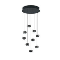ZÁVĚSNÉ LED SVÍTIDLO, 54,0/200,0 cm  - černá/průhledné, Design, kov/plast (54,0/200,0cm) - Trio Leuchten