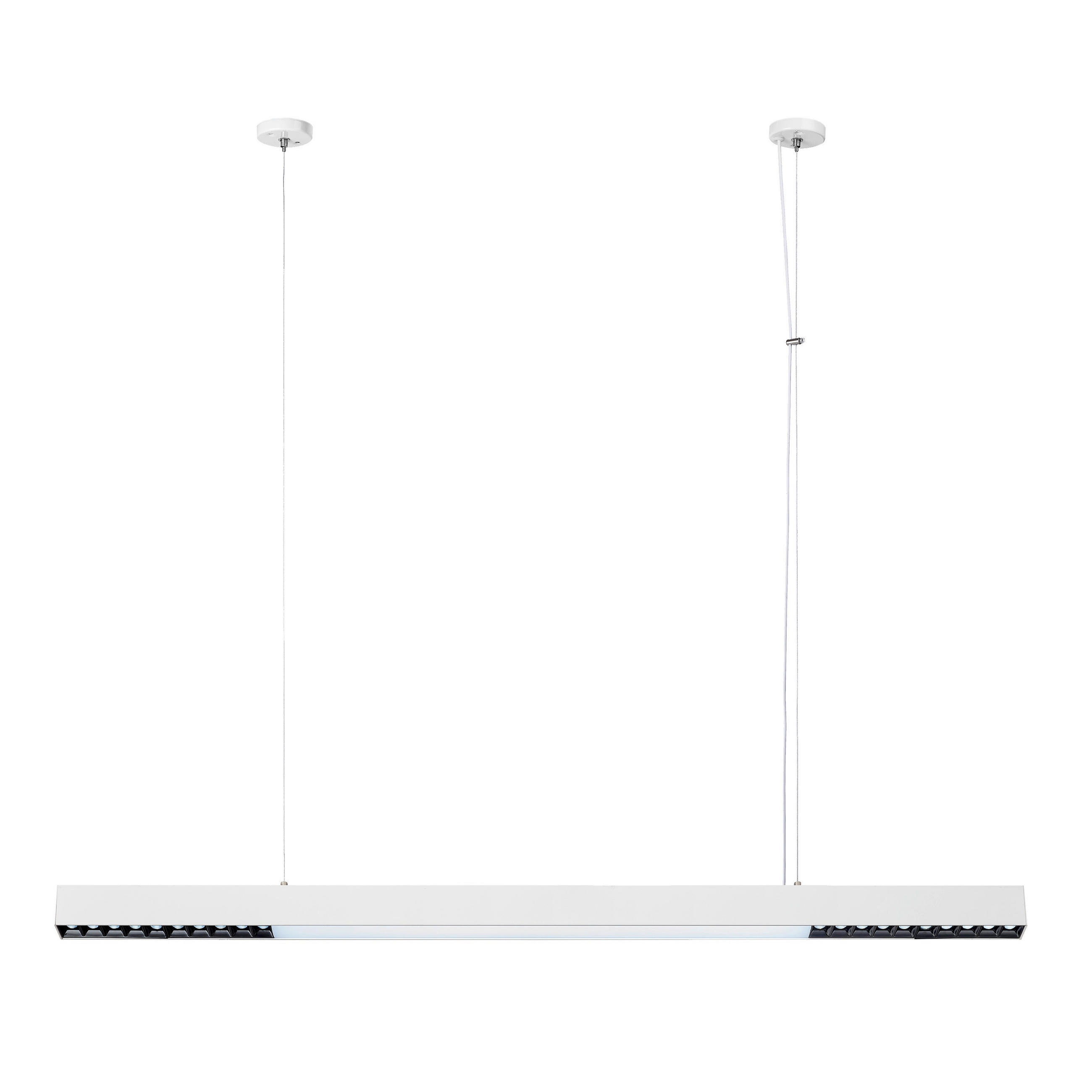 LED-HÄNGELEUCHTE Cali 120/120/6 cm  - Weiß, Design, Metall (120/120/6cm)