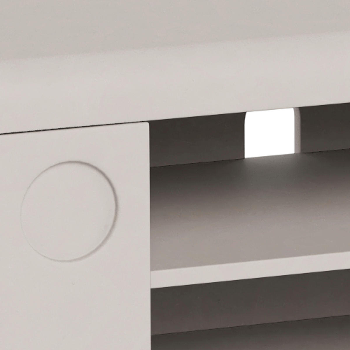 MEDIABÄNK i grå  - grå, Design, trämaterial (160/75/40cm) - Best Price