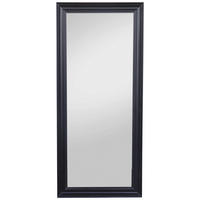 WANDSPIEGEL 78/180/4 cm    in rechteckig  - Schwarz, ROMANTIK / LANDHAUS, Glas/Holz (78/180/4cm) - Carryhome