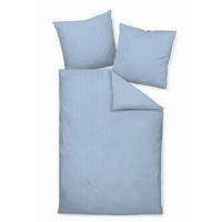 WENDEBETTWÄSCHE Giorgio Makosatin 200/220 cm  - Weiß/Hellblau, KONVENTIONELL, Textil (200/220cm) - Janine
