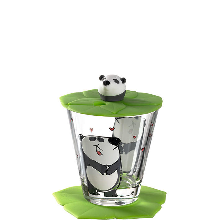 SKLENIČKA - bílá/černá, Trend, plast/sklo (120ml) - Leonardo