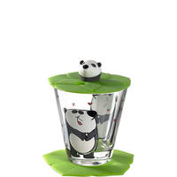 SKLENIČKA - bílá/černá, Trend, plast/sklo (120ml) - Leonardo
