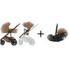 KINDERWAGENSET  Smile 5Z Set  Warm Caramel  - Hellbraun/Grau, Basics, Textil/Metall (57/112/97,7cm) - Britax Römer