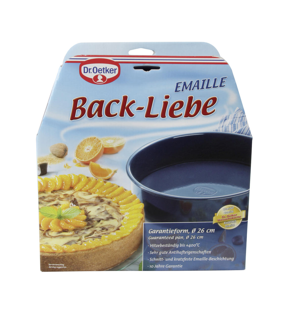 BACKFORM  - Blau, Basics, Metall (26/7,5cm) - Dr.Oetker