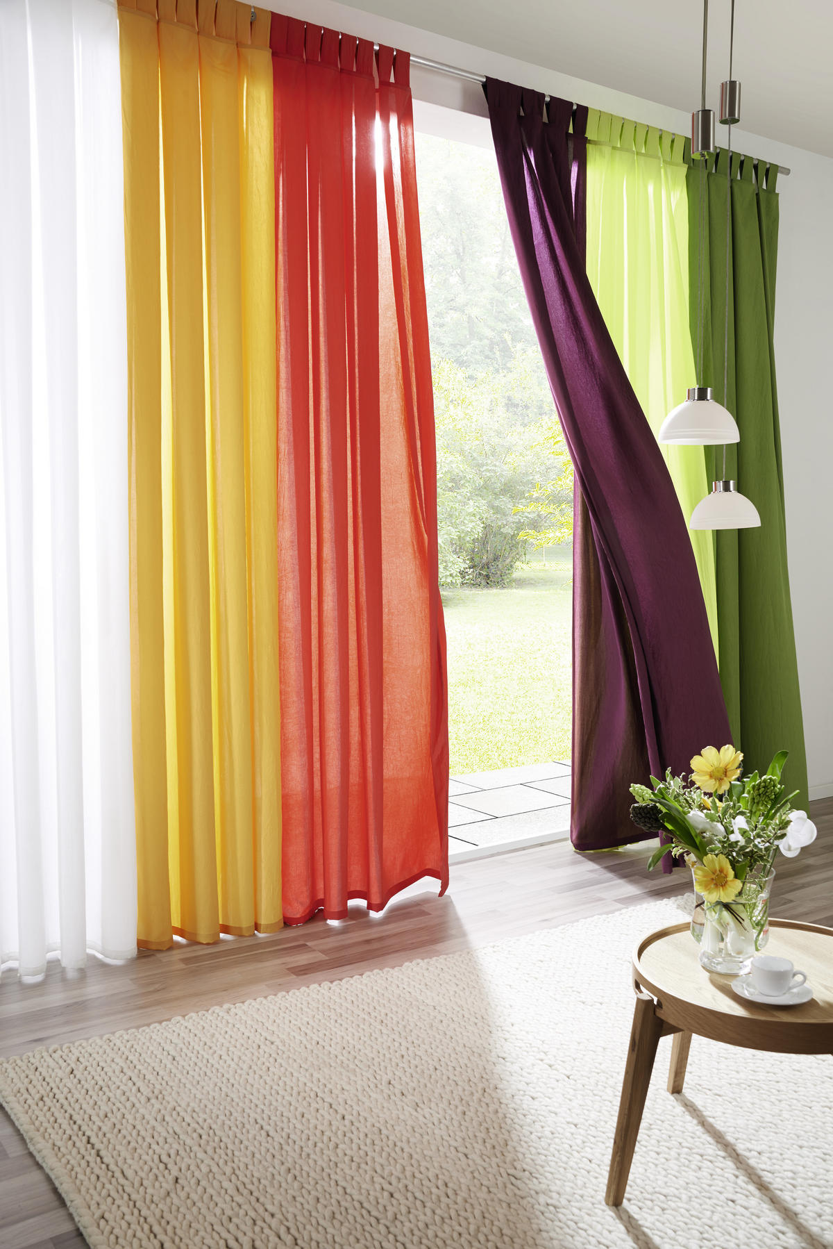 ZAVESA SA PETLJAMA ZA KAČENJE boja peska - boja peska, Osnovno, tekstil (135/245cm) - Boxxx