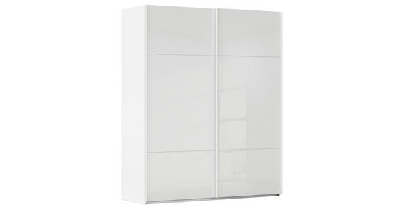 SCHWEBETÜRENSCHRANK 201/223/67 cm 2-türig Weiß - Weiß, KONVENTIONELL, Glas/Holzwerkstoff (201/223/67cm) - Novel