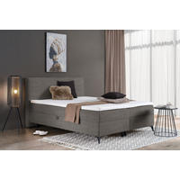 BOXBETT 180/200 cm  in Taupe  - Taupe/Schwarz, Design, Holz/Holzwerkstoff (180/200cm) - Xora