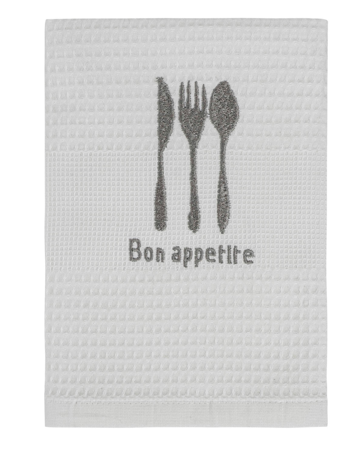 KRPA ZA POSUĐE bijela  BON APPETITE  - bijela, Konvencionalno, tekstil (50/70cm)
