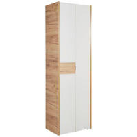 GARDEROBENSCHRANK  in 62/199/40 cm  - Kaschmir/Eichefarben, Design, Glas/Holzwerkstoff (62/199/40cm) - Voleo