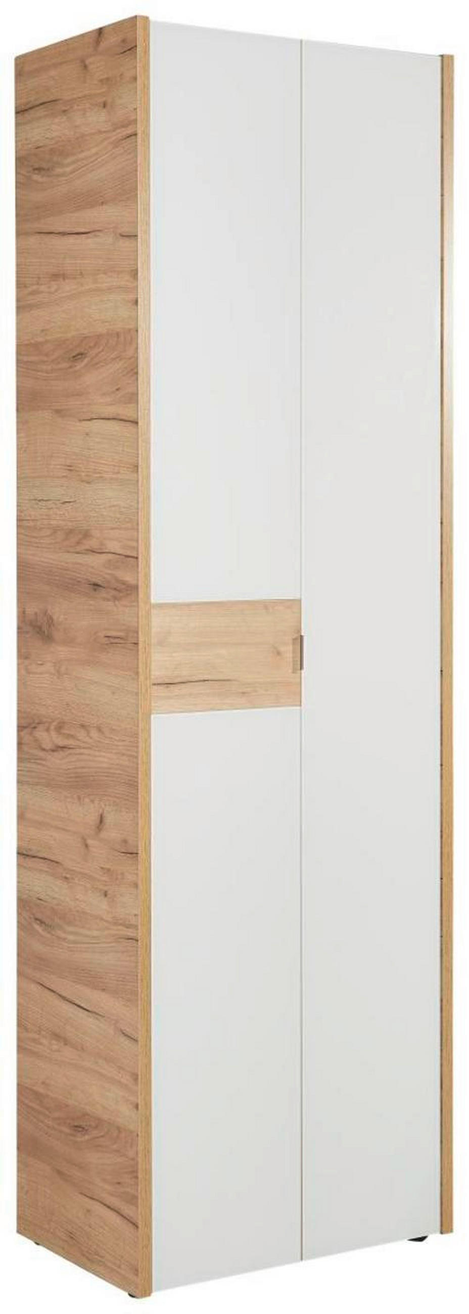 GARDEROBENSCHRANK  in 62/199/40 cm  - Kaschmir/Eichefarben, Design, Glas/Holzwerkstoff (62/199/40cm) - Voleo