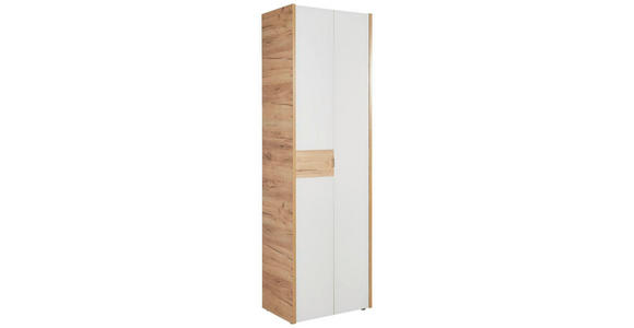 GARDEROBENSCHRANK 62/199/40 cm  - Kaschmir/Eichefarben, Design, Glas/Holzwerkstoff (62/199/40cm) - Voleo