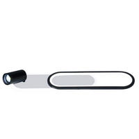 LED-DECKENLEUCHTE Parma  15/60/13 cm  - Schwarz, Design, Metall (15/60/13cm)