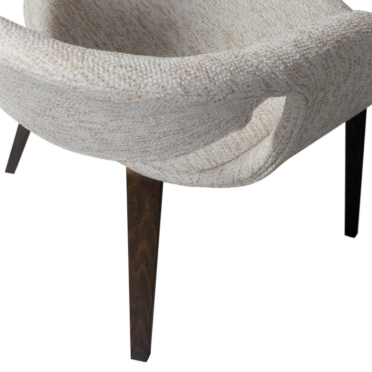 ARMLEHNSTUHL-SET 2 Stück  in Webstoff  - Dunkelbraun/Naturfarben, MODERN, Textil (57/78/57cm) - Livetastic