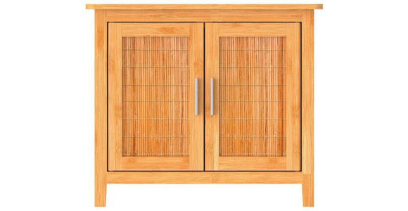 WASCHBECKENUNTERSCHRANK 67,0/60,0/28,0 cm  - Silberfarben/Braun, Natur, Holz/Metall (67,0/60,0/28,0cm) - Carryhome