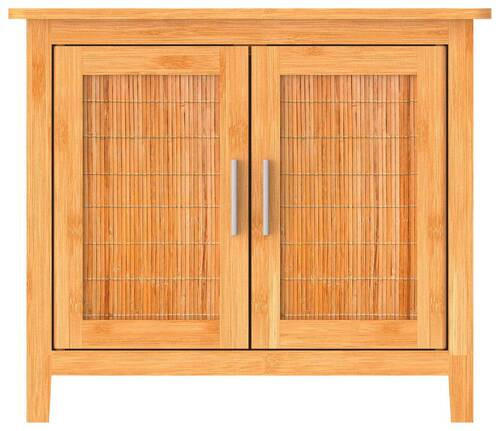 WASCHBECKENUNTERSCHRANK 67,0/60,0/28,0 cm  - Silberfarben/Braun, Natur, Holz/Metall (67,0/60,0/28,0cm) - Carryhome