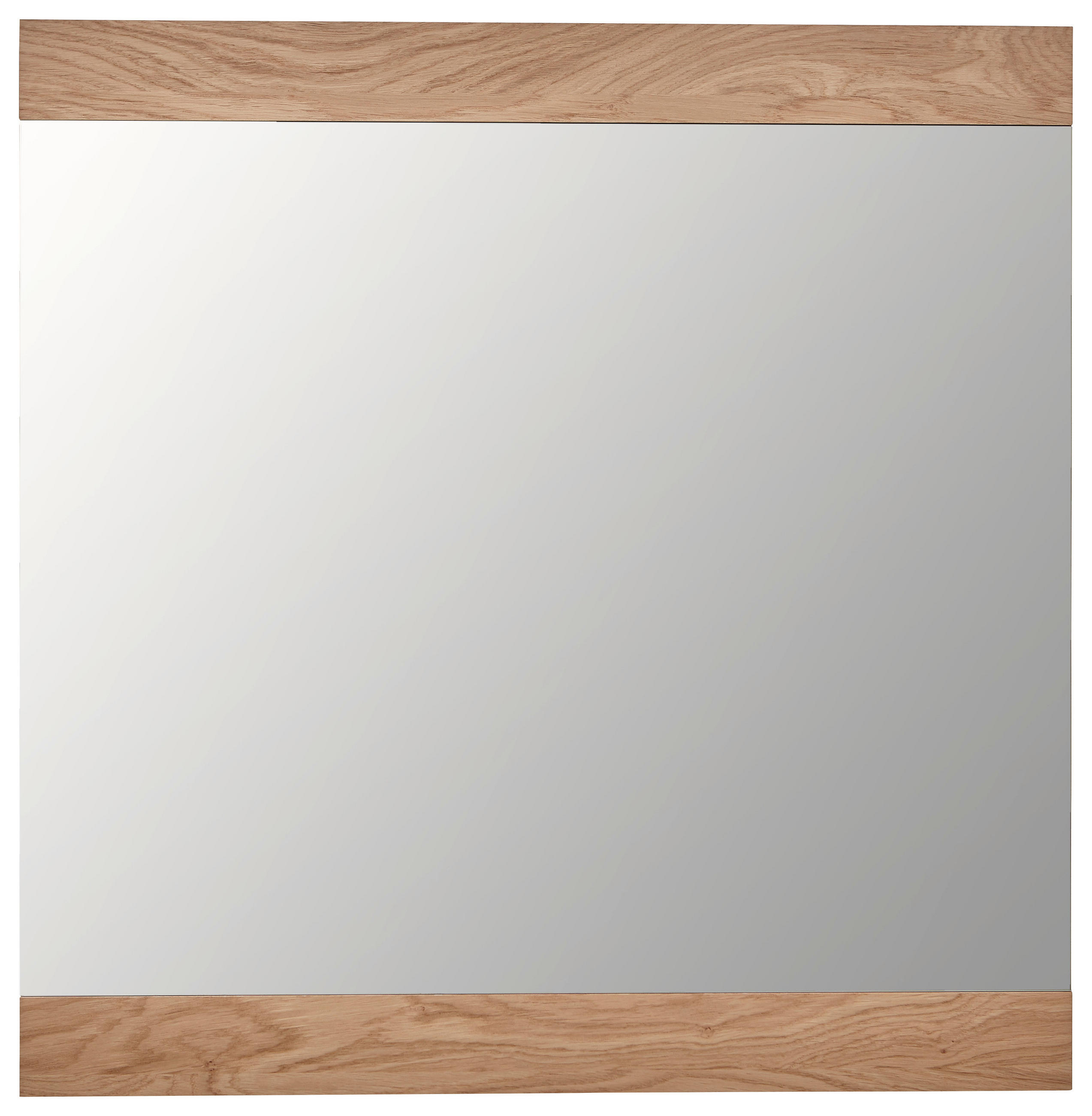 WANDSPIEGEL Dieter Knoll Collection Eiche Eiche Bianco - Eiche Bianco/Eichefarben, Design, Glas/Holz (89/90/2cm) - Dieter Knoll