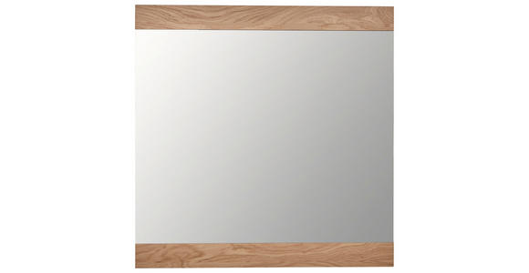 WANDSPIEGEL 89/90/2 cm in rechteckig - Eiche Bianco/Eichefarben, Design, Glas/Holz (89/90/2cm) - Dieter Knoll