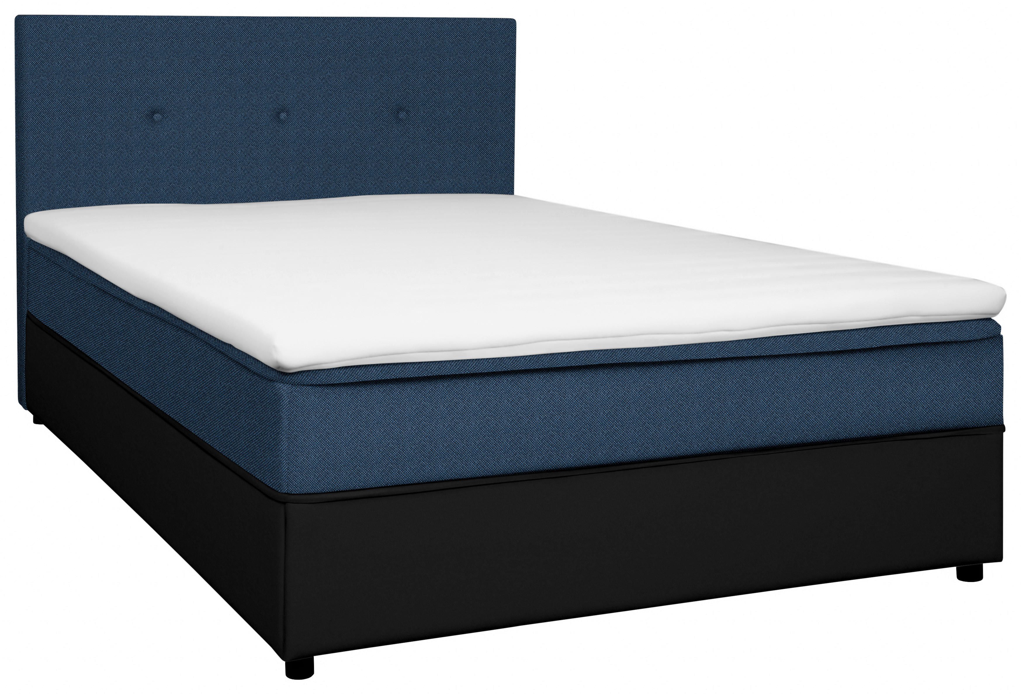 BOXBETT 120/200 cm  in Blau, Schwarz  - Blau/Schwarz, KONVENTIONELL, Holz/Textil (120/200cm) - Boxxx