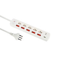 STECKDOSENLEISTE - Weiss, Basics, Textil (31/3,7/5,5cm) - Eglo