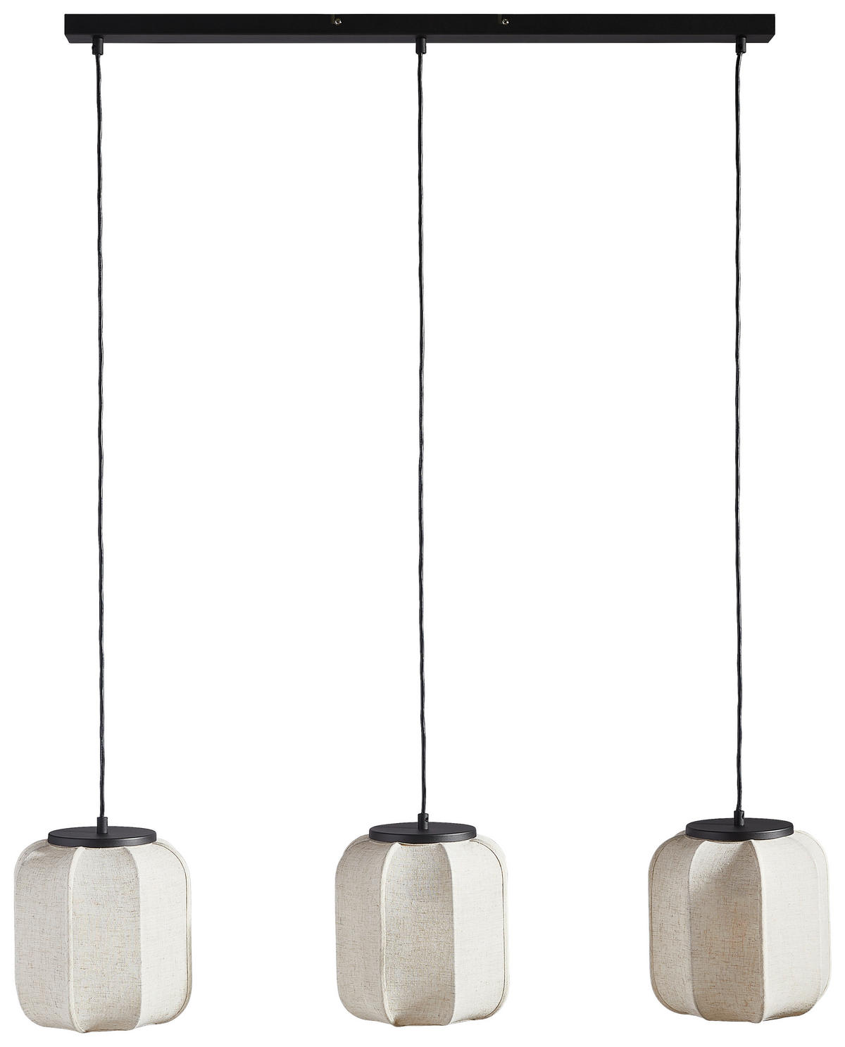ZÁVĚSNÉ SVÍTIDLO, 100/22/120 cm  - černá/béžová, Natur, kov/textil (100/22/120cm) - Marama