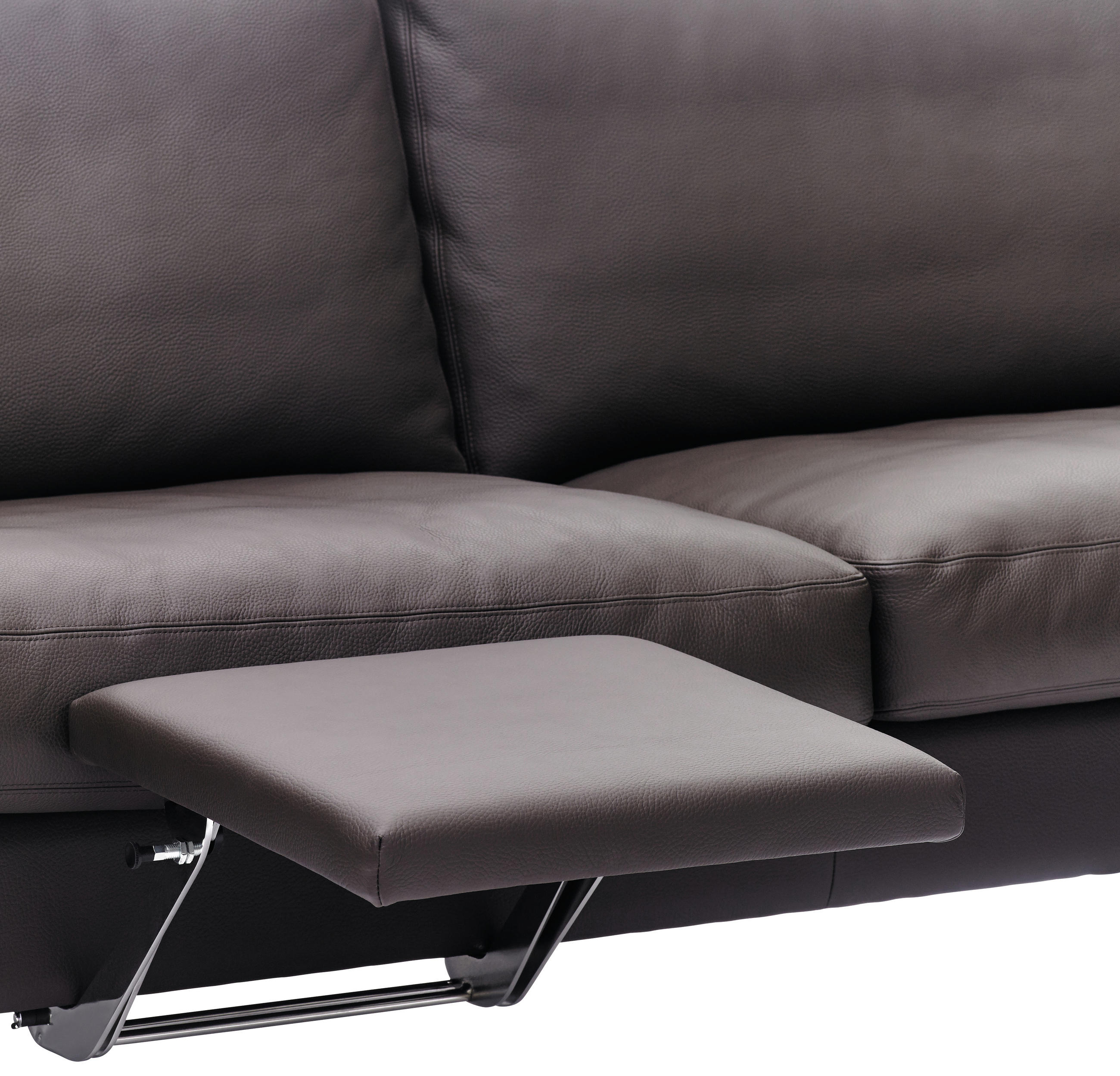 WOHNLANDSCHAFT Braun Echtleder - Braun, KONVENTIONELL, Leder (280/252cm) - Erpo