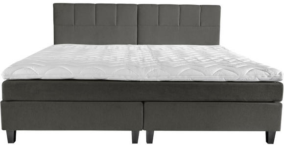 BOXSPRINGBETT 240/200 cm in Dunkelgrau - Wengefarben/Dunkelgrau, Trend, Holz/Textil (240/200cm) - Esposa
