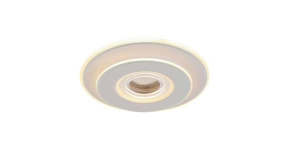 LED-DECKENLEUCHTE 35/6 cm   - Chromfarben/Weiß, Basics, Kunststoff/Metall (35/6cm) - Novel