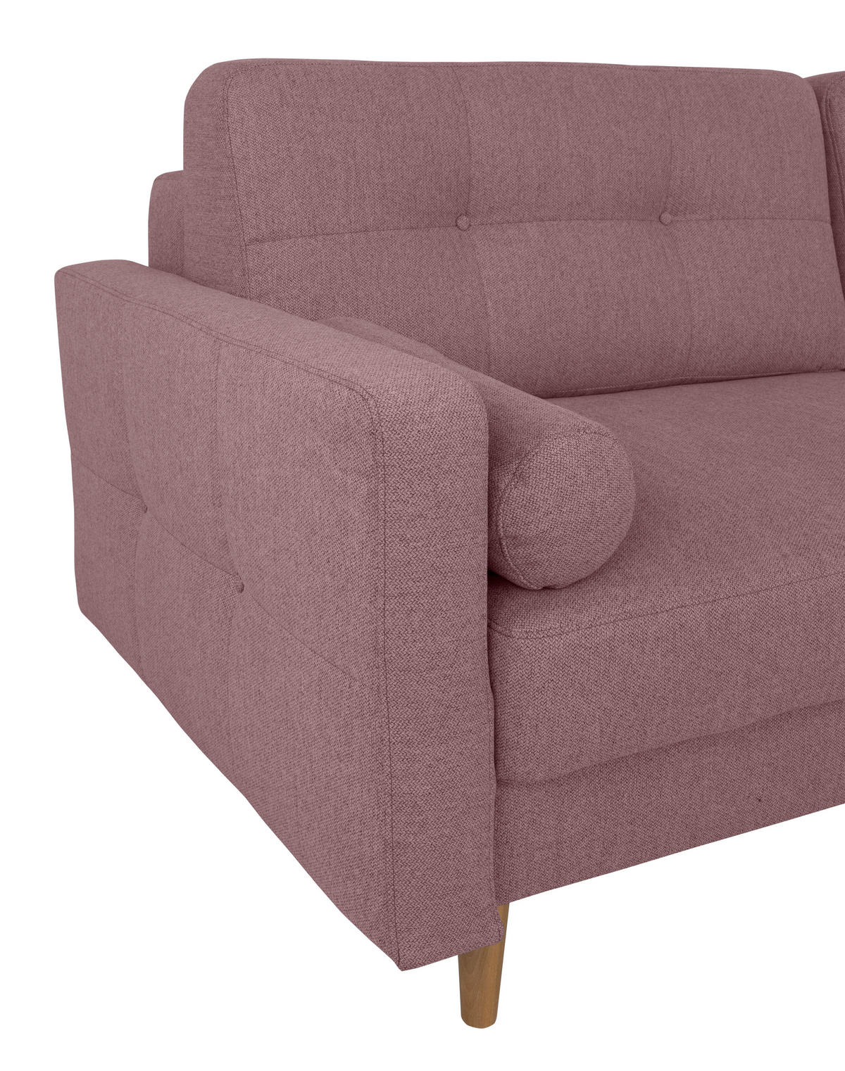 SCHLAFSOFA in Beere  - Beere/Buchefarben, Design, Holz/Textil (222/93/99cm) - MID.YOU