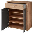 SCHUHSCHRANK 86/103/38 cm  - Chromfarben/Silberfarben, Design, Holzwerkstoff/Kunststoff (86/103/38cm) - Xora