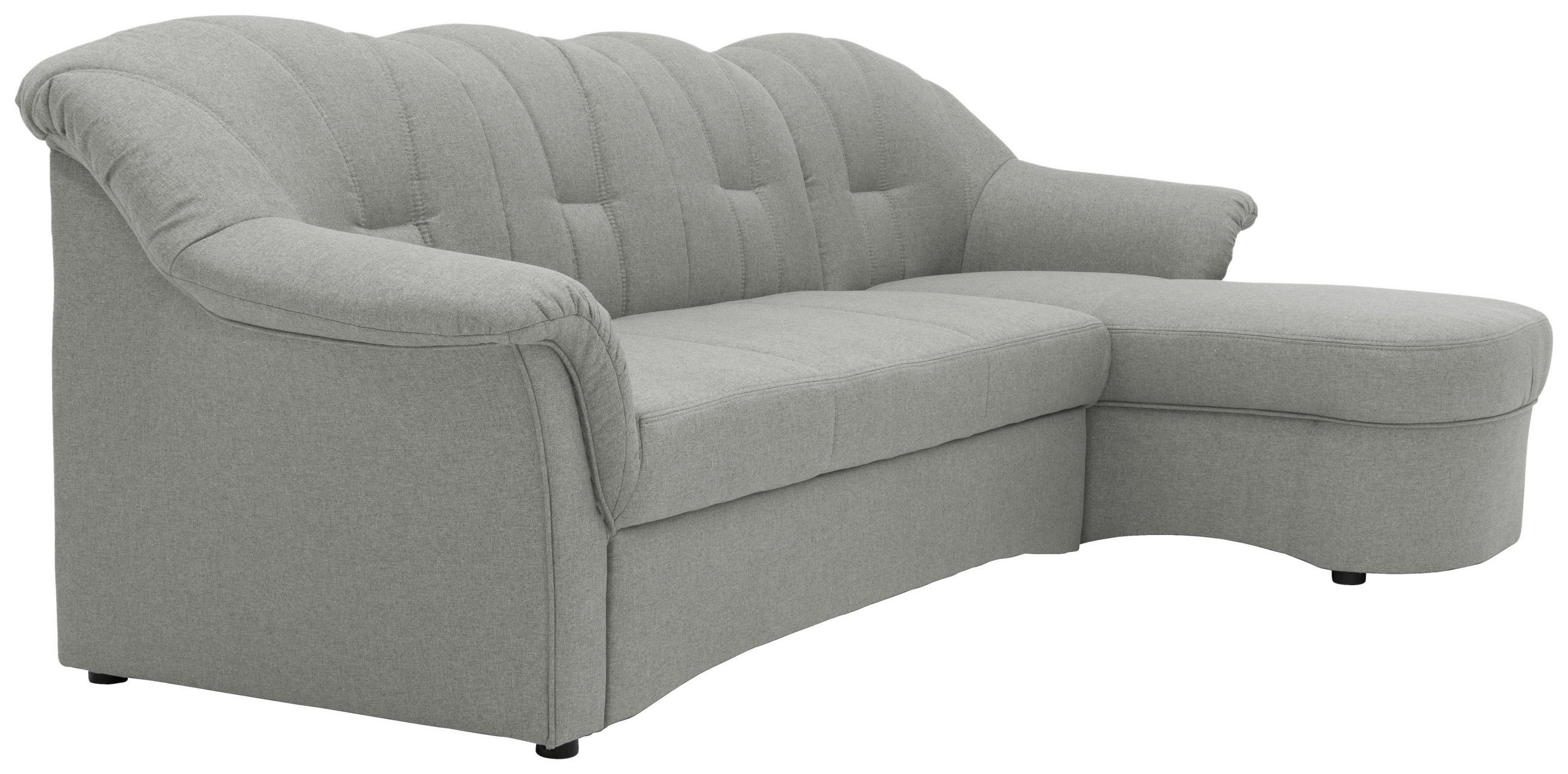 Thumbnail - Mid.you Ecksofa, Silber, Textil, Uni, 3-Sitzer, L-Form, 233x142 cm, Made in EU, FSC Mix, seitenverkehrt erhältlich, Hock...