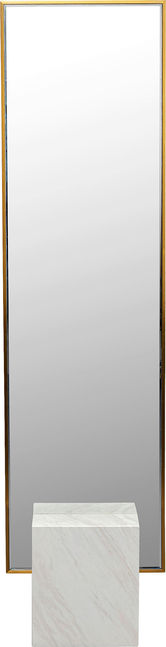 STANDSPIEGEL 46/180/30 cm  - Beige/Goldfarben, Design, Glas/Stein (46/180/30cm) - Kare-Design
