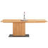 ESSTISCH Asteiche massiv Buchefarben, Schwarz - Buchefarben/Schwarz, Design, Holz/Stein (170/95/76cm) - CASSANDO