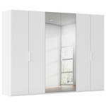 DREHTÜRENSCHRANK 301/223/61 cm,  in Weiß, 6-türig  - Weiß, Basics, Glas/Holzwerkstoff (301/223/61cm) - Novel