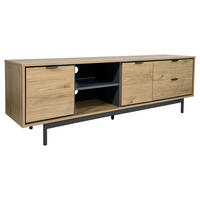 TV-BÄNK META  i 180/56,2/40 cm  - grå/antracit, Design, metall/trämaterial (180/56,2/40cm) - Xora