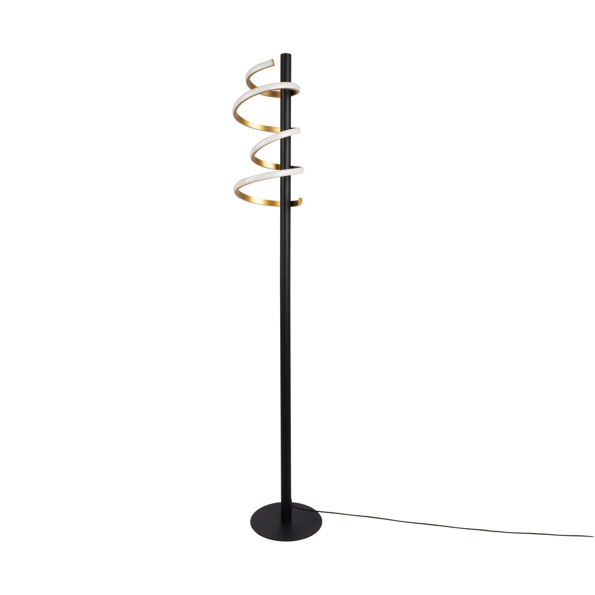 LED-STEHLEUCHTE 22/140 cm    - Goldfarben/Schwarz, Design, Kunststoff/Metall (22/140cm) - Näve