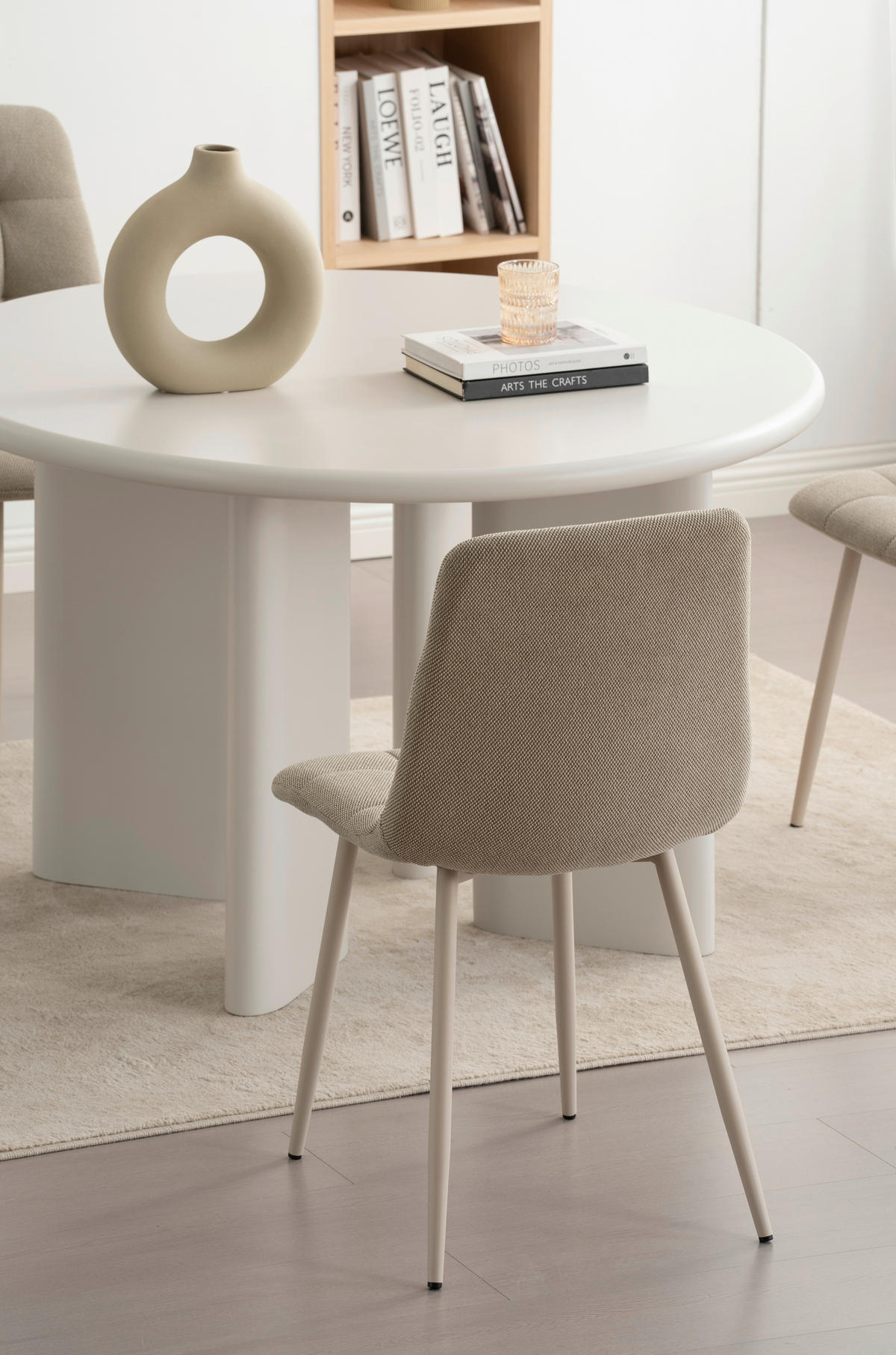 VIERFUßSTUHL - Taupe/Beige, KONVENTIONELL, Holz/Textil (45/88/55cm) - P & B