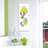 Eiswürfel, Essen & Trinken, Obst GLASBILD - Weiß/Grün, Basics, Glas (30/80/2cm) - EUROGRAPHICS