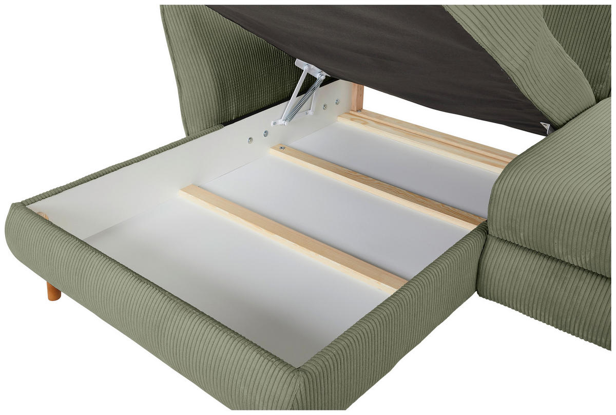 Freisteller von Carryhome ECKSOFA Olivgrün Cord.
