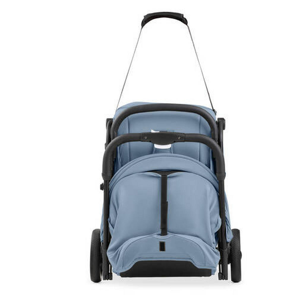 BUGGY TRAVEL N CARE PLUS  - Schwarz/Hellblau, Basics, Metall (81/51,5/105cm) - Hauck