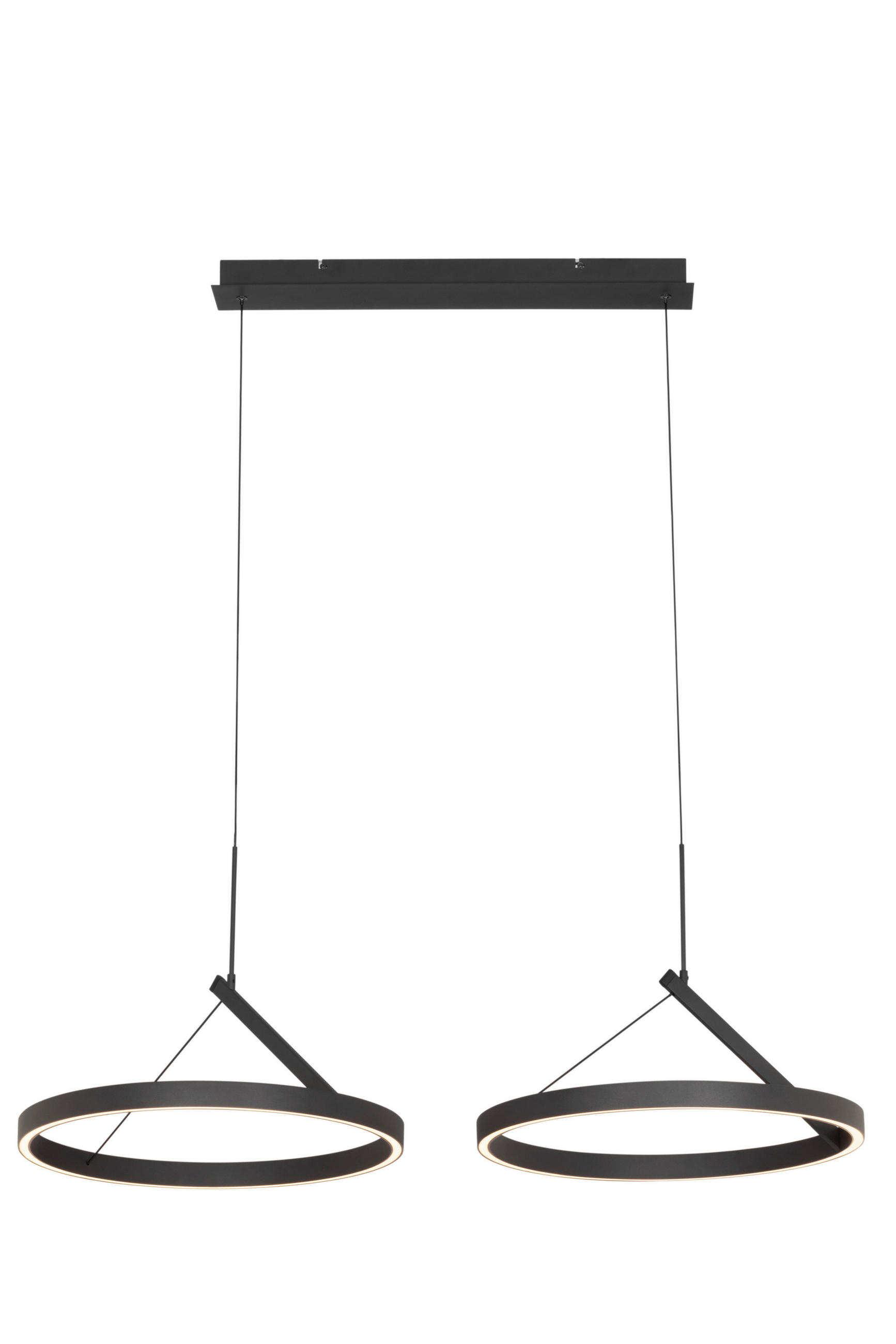 LED-HÄNGELEUCHTE Aero 98/45/150 cm   - Schwarz, Design, Metall (98/45/150cm) - Dieter Knoll