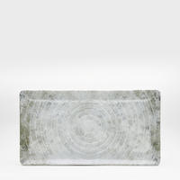 PLATTE Korfu  - Hellgrau/Weiß, Basics, Keramik (24/13/1,5cm) - Van Well