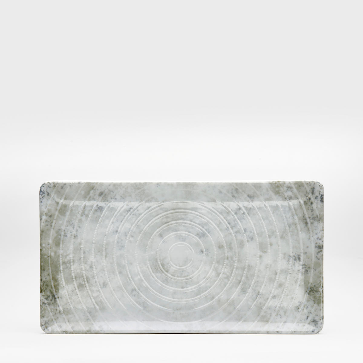 PLATTE Korfu  - Hellgrau/Weiß, Basics, Keramik (24/13/1,5cm) - Van Well